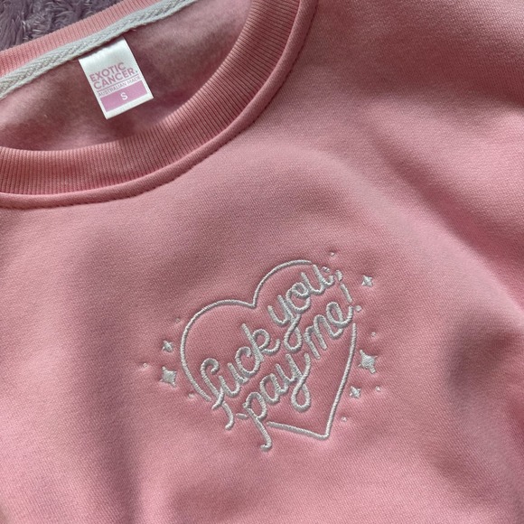 Exotic Cancer • FYPM Baby Pink Sassy Crewneck Sweatshirt - Picture 2 of 10